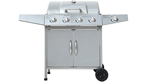 El Fuego Gasgrill, Dayton 4 Plus 1, silber, 53 x 127,5 x 97 cm, AY0459