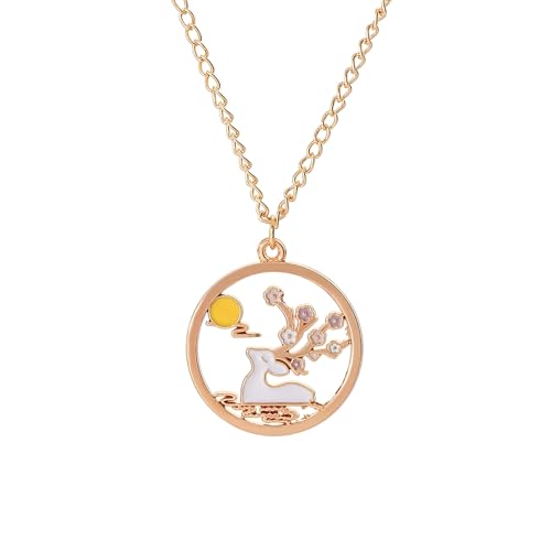 Collier lapin en argent pour femmes le cadeau mignon idéal pour célébrer un moment doux