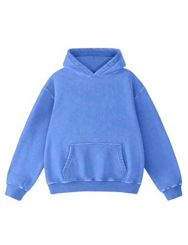Image of Hatant Oversized Hoodie Sweatshirts for Men Couples Heavyweight Hoodies Pullover Vintage Mens Acid Wash Sweaters Clothes 2026