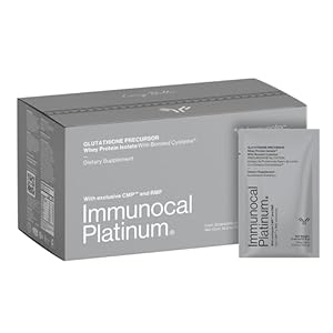 Immunocal Platinum® Glutathione Precursor – Whey Protein Isolate, Anti-Aging, Skin + Cell Renewal, Immune Support, Detox + Bone Support | Fat and Sugar Free, Lactose-Intolerant Friendly | 30 Servings