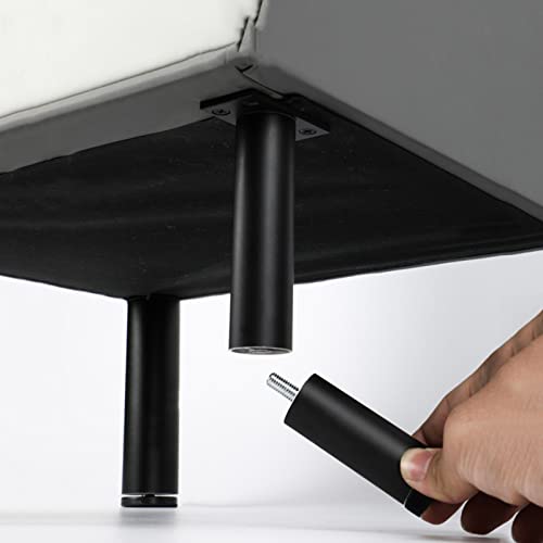 Patas redondas para mesa de centro y salón modernas en aleación de aluminio ajustable 3