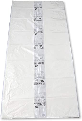 Müllsäcke 500 Liter transparent - extra reißfest, 50 Stück | Abfallsäcke Cover