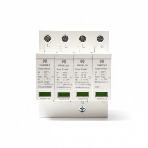 Image of AC SPD 3 Phase 4 Pole 320V, Surge Protection Device AC SPD Type 2 (SPD With MCB Box)