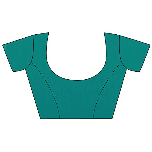 Image of StyleScope Women's Plain Georgette Saree With Georgette Plain Matching Unstitched Blouse Piece (Plainn)