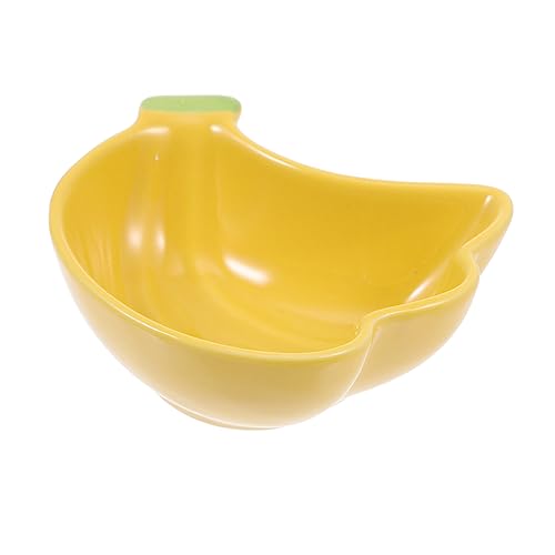 Happyyami Cartoon Ceramic Pet Food Dish for Hamsters and Pets Easy to Holder Cute Design for Comfortable Dining Experience Present for