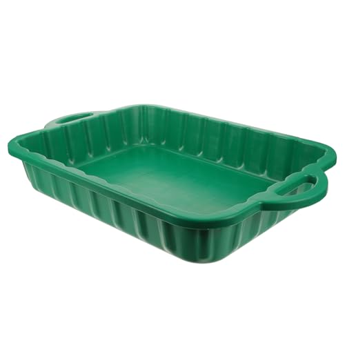 TOKIDNY Vaschetta Raccolta Olio Auto in Plastica Spessa Serbatoio Drenaggio Olio per Riparazioni Design Antigoccia Leggera e Durevole per Officina e Manutenzione Veicoli