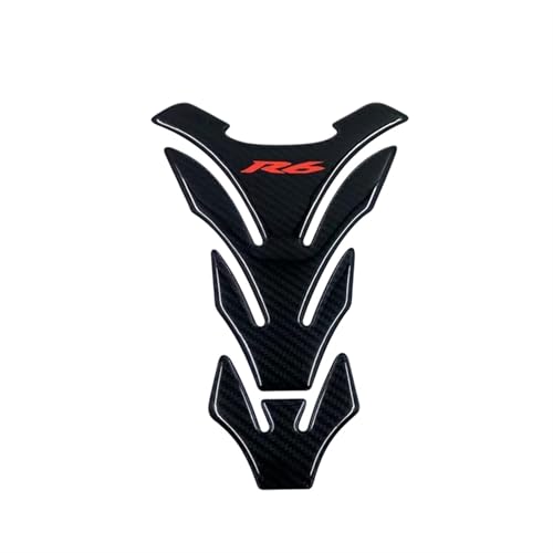 Calcomanía fibra carbono motocicleta Yamaha YZF R6 para renovar tija frontal