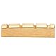 Musiclily Basic 38mm Messing E-Bass Sattel Vorgekerbt Brass Bass Nut für 4-Saiter Precision/Jazz Bass, 38x6x9mm