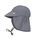 Produktbild LÄSSIG Baby Kinder Sonnenhut Strandhut Sommerhut Sonnenschutz Kinderhut Babymütze Nackenschutz Atmungsaktiv UV-Schutz 80/Sun Protection Flap Hat grey, 3-6 Monate, Größe: 43/45