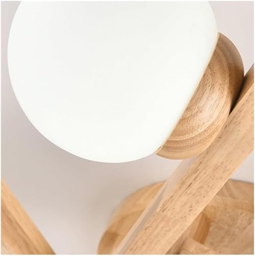 Plafonnier semi-encastré vintage en bois de noyer et verre opalin de 80 cm
