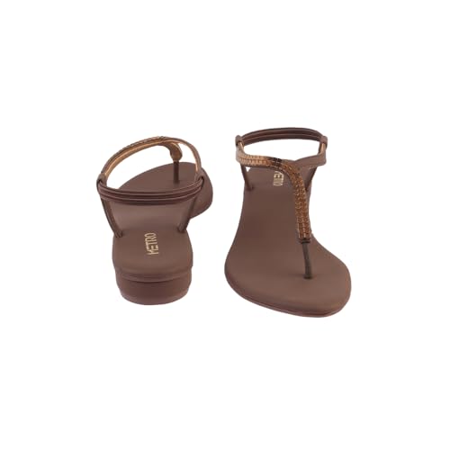 Image of Metro Women Black Synthetic Flat Casual Sandal