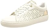 bugatti Damen Ferly Sneaker, White/Gold, 39 EU
