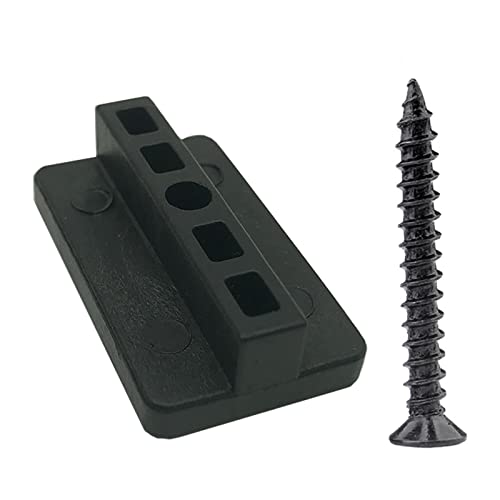 Clip per Decking composito, 100 pezzi di fissaggio nascosti 6 mm, fissaggio in plastica, clip per bordo con viti in acciaio inox