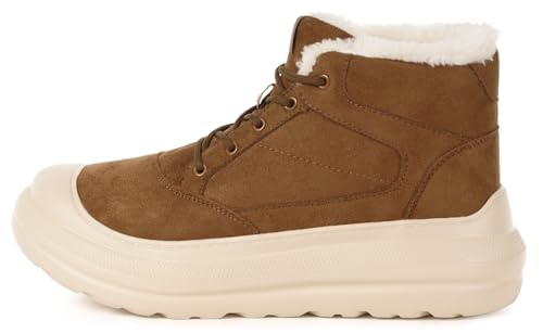 Bottines cuir suédé imperméable et antidérapant pour marcher au chaud cet hiver - 2
