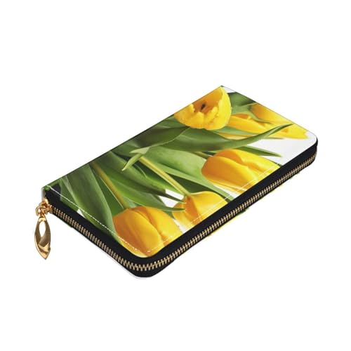Flower Women Wallets Leather Zip Around Clutch Purses Waterproof Credit Card Holder With Phone Holder Ladies Travel Coin Purse3