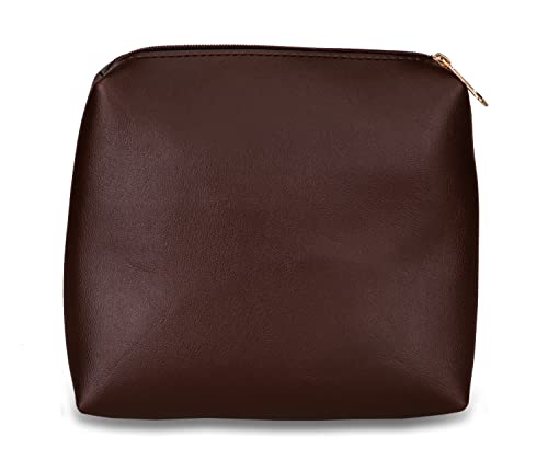 Image of Bagsy Malone Super Stylish Cosmetic Pouch-PU0004RB Brown