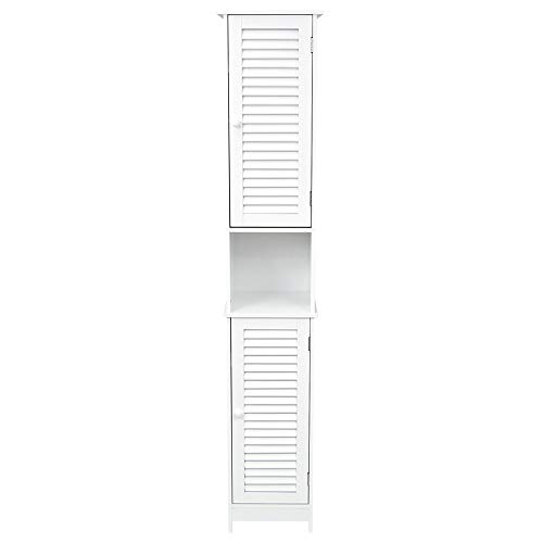 Armoire salle de bain Liano MDF blanc 170 cm Home Discount