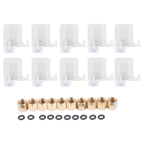 Booso 10 uds. Impresora Eco Solvente Amortiguador de Tinta Dx5 Cabezal de impresión Dumper para cabezal de impresión Mutoh Galaxy Human Xuli Plotter 4 x 3 mm Tube