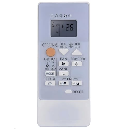 RH18A - Mando a distancia de repuesto para aire acondicionado Mitsubishi MSZ-HR35VF-E2MSZ-HR35VF-E6 MSZ-HR35VF-E7 MSZ-HR35VF-ER1 MSZ-HR35VF-ET1 MSZ-HR42VF MSZ-HR42VF-E1 MSZ-HR42VF-E1 MSZ-HR42VVF F-E1