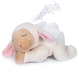 My OLi Sleepy Angel Lamb 9' Plush Sheep Stuffed Animal Plays Jesus Loves Me Soft Toy Best Bedtime Friends Gifts for Babies Kids Girls Boys