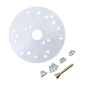 WOONEKY 1 Set Router Backplane Universal Router Base Plate Router Parts Router Base Replacement Router Round Plate Replacement Router Base Router Fittings Acrylic Tool Adjustable