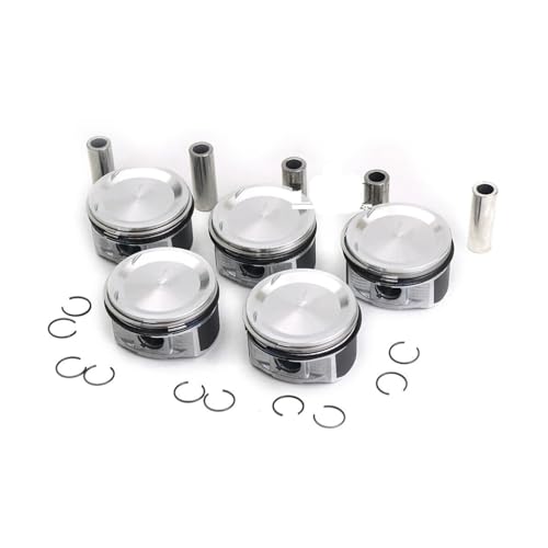 Juego de 5 pistones B5254T7 para motor 2.5, compatible con Volvo S40, S60, S80, C30, C70, V70, T5, L5 (30731508, 30731509). Piezas de automóvil.