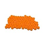 80PCS 2mm Model Toy Shaft Sleeves Toy Axles Sleeves for DIY Model Toy RC Car Accessories (Orange)