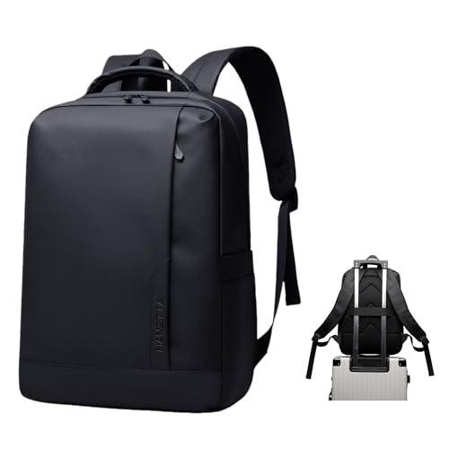 MANETTA Work Backpack for Men, Lightweight Laptop Backpack for 15.6in, with Water-proof Zipper, Business Backpack for Men Professional, Casual Daypack Rucksack for Commuter
