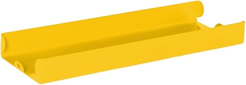 BankSupplies Bandeja de monedas de un cuarto - Amarillo - Bandeja de dinero de metal - Capacidad de $100 - Bandeja de clasificación apilable