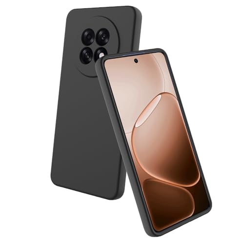 Image of Back Cover for Oppo F31 Pro Plus 5G | Full Camera Protection | Premium Liquid Silicon Case | Flexible Bumper Case for Oppo F31 Pro Plus 5G (Black)