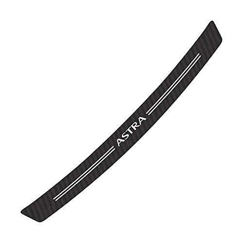 QQY Protections de Seuil Arrière de Pare-Chocs, pour Opel Astra J H G K Voiture Tronc Plinthes Bandes de Décoratives Anti-Usure Accessoires, Fibre de Carbone
