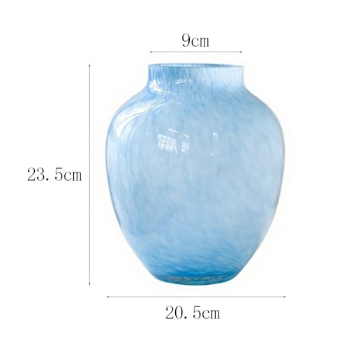 Vase en verre texturé fait main une idée de cadeau idéale pour la maison - 3
