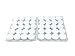 Beauticom 10g/10ml (0.35 Fl Oz) Round Clear Jars with Round Top Lids for Creams, Lotions, Make Up, Powders, Glitters, and more... (Color: White Lid, Quantity: 40 Pieces)
