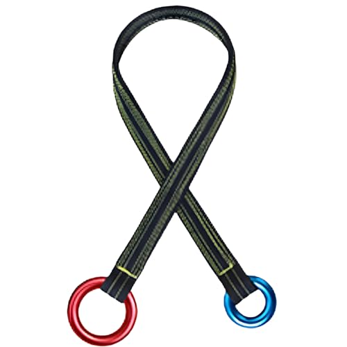 Meyrwoy Friction Saver 35.4 Inch Tree Climbing with Double Ring Friction Saver Arborist Easy to Use Terylene Tree or Mountaineering Outdoor Exploring