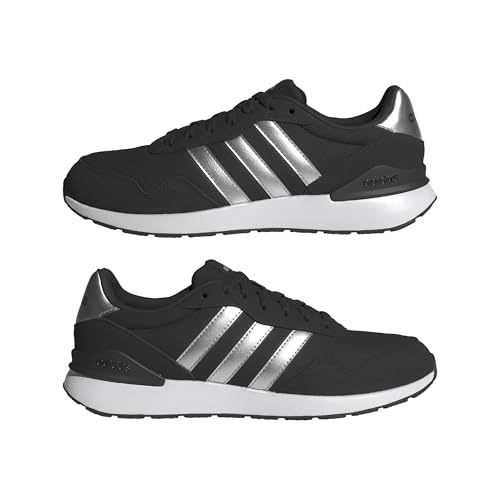 adidas Women's Run 60s 4.0 Shoes, Core Black/Silver Metallic/Cloud White, 9 UK - Image 5