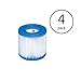 Intex Swimming Pool Easy Set Filter Cartridge Replacement - Type H (4 Pack)