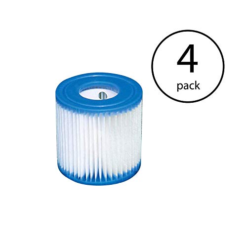 Intex Swimming Pool Easy Set Filter Cartridge Replacement - Type H (4 Pack)