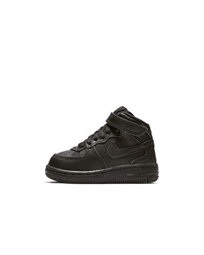 Nike Force 1 Mid (Td), Scarpe da ginnastica Unisex - Bimbi 0-24, Nerone, 19.5 EU