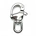 QualiTime Swivel Eye Snap Shackle - 316 Stainless Steel Quick Release Snap Shackle for Sailing, Rigging, SCBA Mask Clip, Spinnaker, Halyard, 124mm(4.88