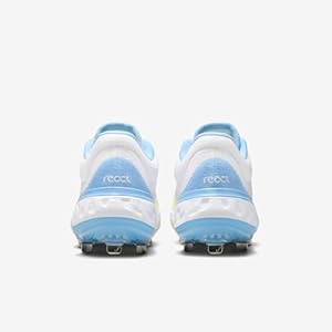 Nike Chuteira de beisebol masculina Alpha Huarache Elite 4, Branco