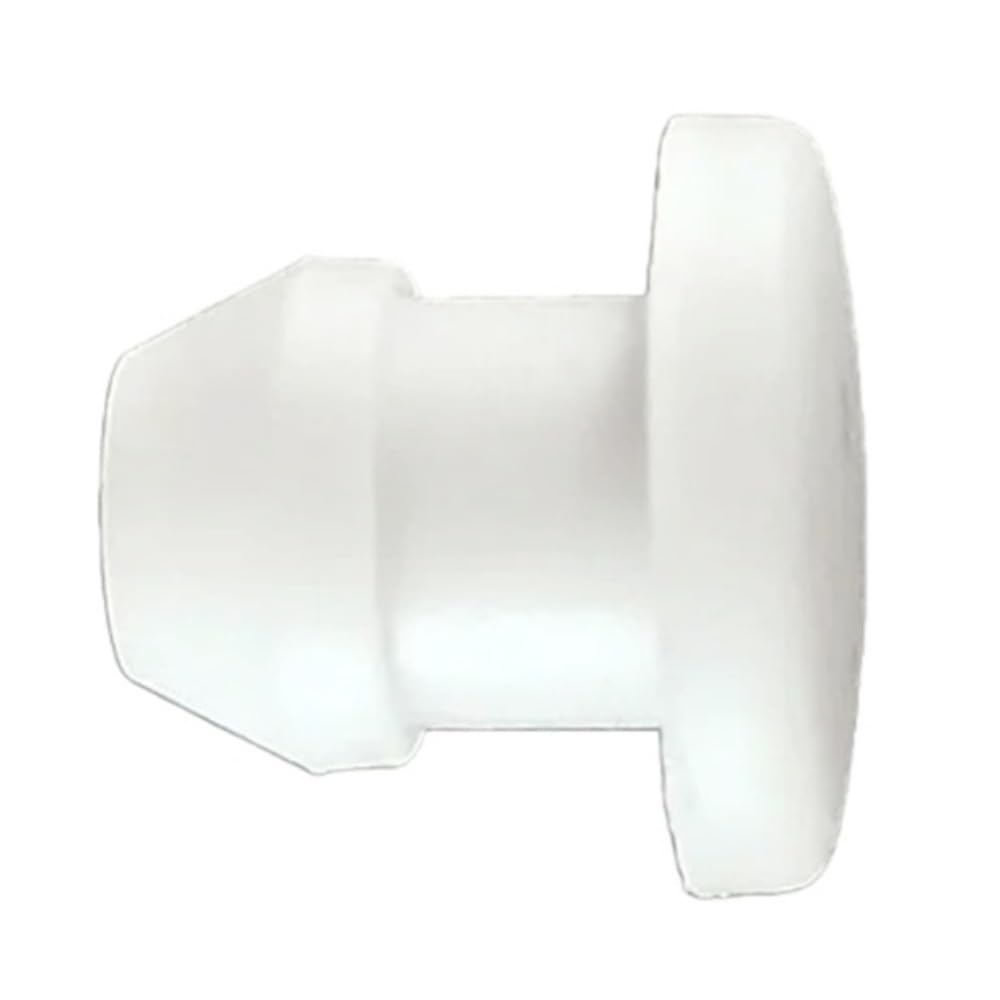 Tapas blancas Tapones tipo T Goma de silicona, juntas cónicas a presión for tubo circular 10 piezas(50.6mm)