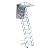 Attic Stairs Attic Telescopic Ladder Semi-Automatic Titanium Magnesium Carbon Steel Home Invisible Folding Ladder for Home Step Ladders Safe and Reliable