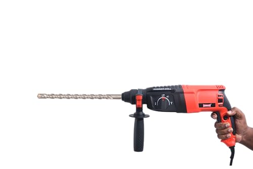Image of TAPARIA 24mm Cross Point Tip SDS Plus Hammer Drill Bit for Concrete /Masonry Drilling (HDC 24400, 24x340x400 mm)-Home, DIY, Professional, Construction, Brick, Wall-Drilling
