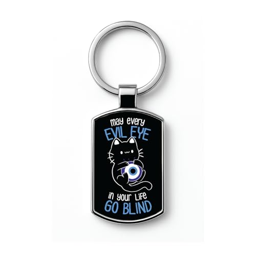 Image of Stylish Metal Keychains with Permanent Glossy Print - Inspirational Quotes & Spiritual Designs - Perfect Key chains for loved ones, Personal Use, Gifts & Return Gifts
