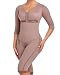 Fajas DPrada 008 Full Body Shaper Liposuction Compression Garments Post Surgery - Cocoa-Optic - S