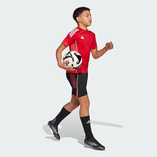 Image of adidas Kids Polyester Regular Fit TIRO 3-Stripes Jersey