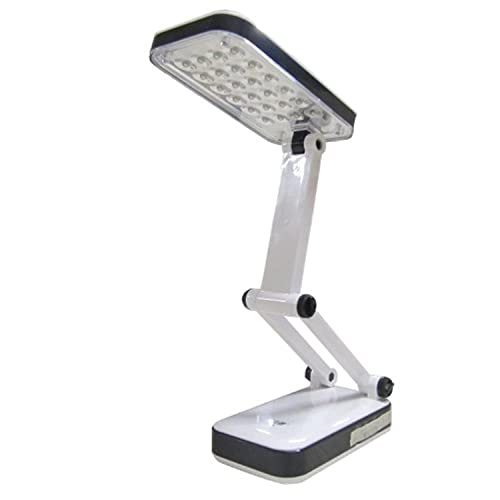 LUMINARIA DE MESA LUZ DE EMERGENCIA DOBRAVEL ARTICULAVEL PARA ESCRITORIO LEITURA C/ 24 LEDS