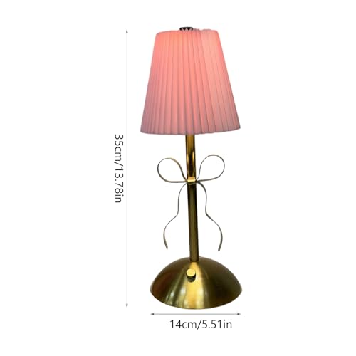 ERRORY Lámpara de escritorio flexible con puerto USB y cubierta textil, hermoso detalle de lazo para estudio o uso en interiores, lámpara LED de carga antigua - imagen 6