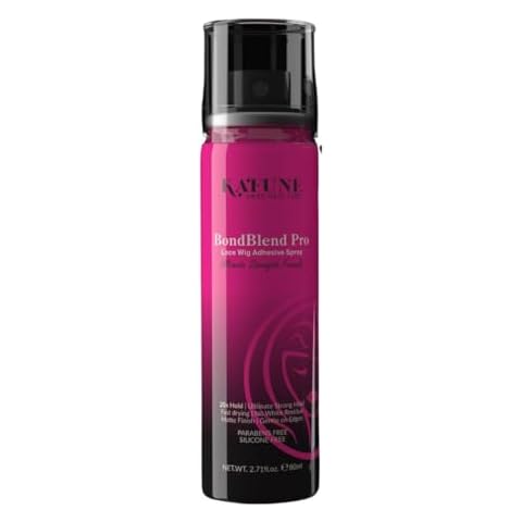 Kafune Amor Hair Bond Blend Pro Glue Adhesive Melting Spray Lace Wig Install, Multi Day Hold, Safe for HD, Swiss & French Lace, Quick Dry, No Flaking, Ideal for Daily Wearers.Substitute for lace Glue Cover