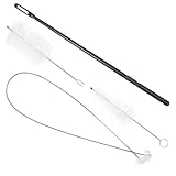 GETAJGHSD トランペット管楽器クリーニング 柔軟スネークブラシ付き 取り外し簡単 メンテナンス用小型ブラシ 楽器内部洗浄用 管楽器手入れツ